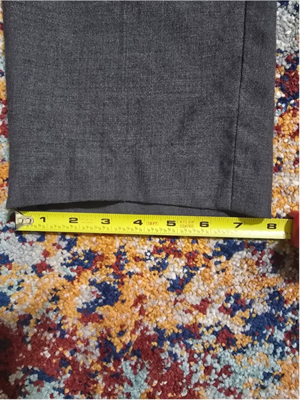 Zignone Super 110s Italian Wool Suit Trousers Gray Men's 36R USA Union Made - Picture 4 of 11